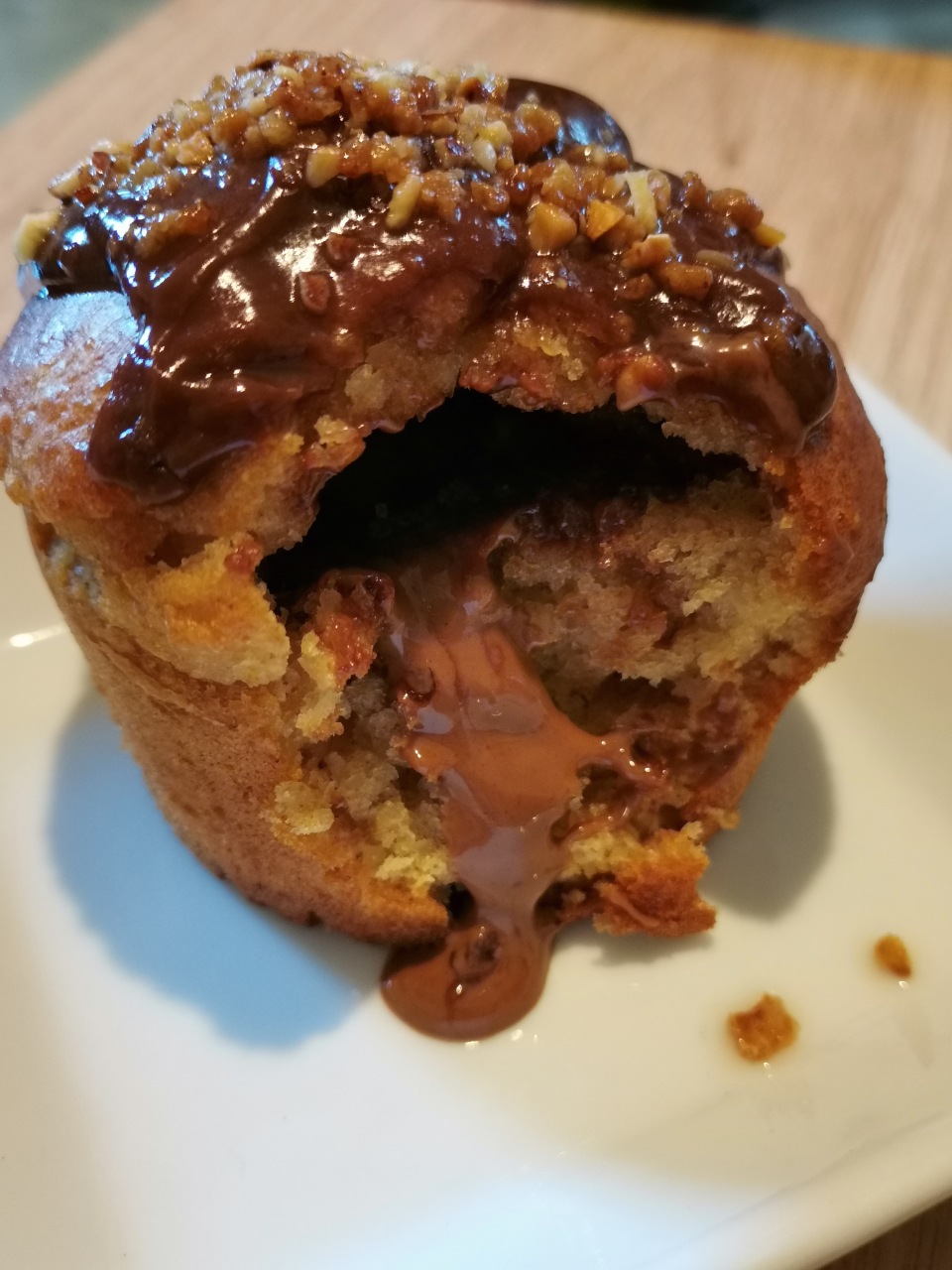 muffin healthy noisette praliné